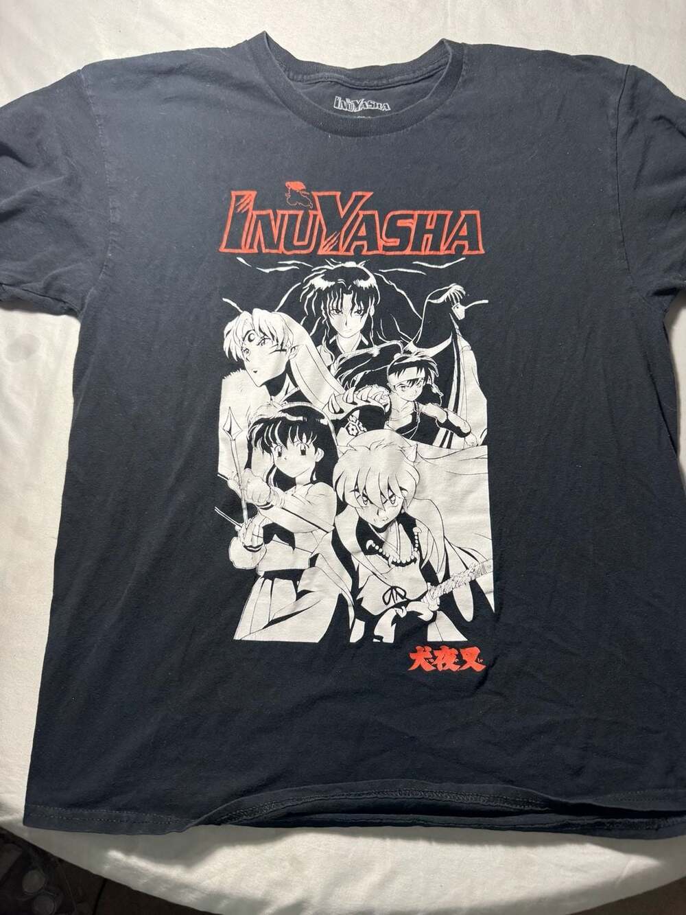 InuYasha Graphic Anime T-Shirt Black 2009 Copyright